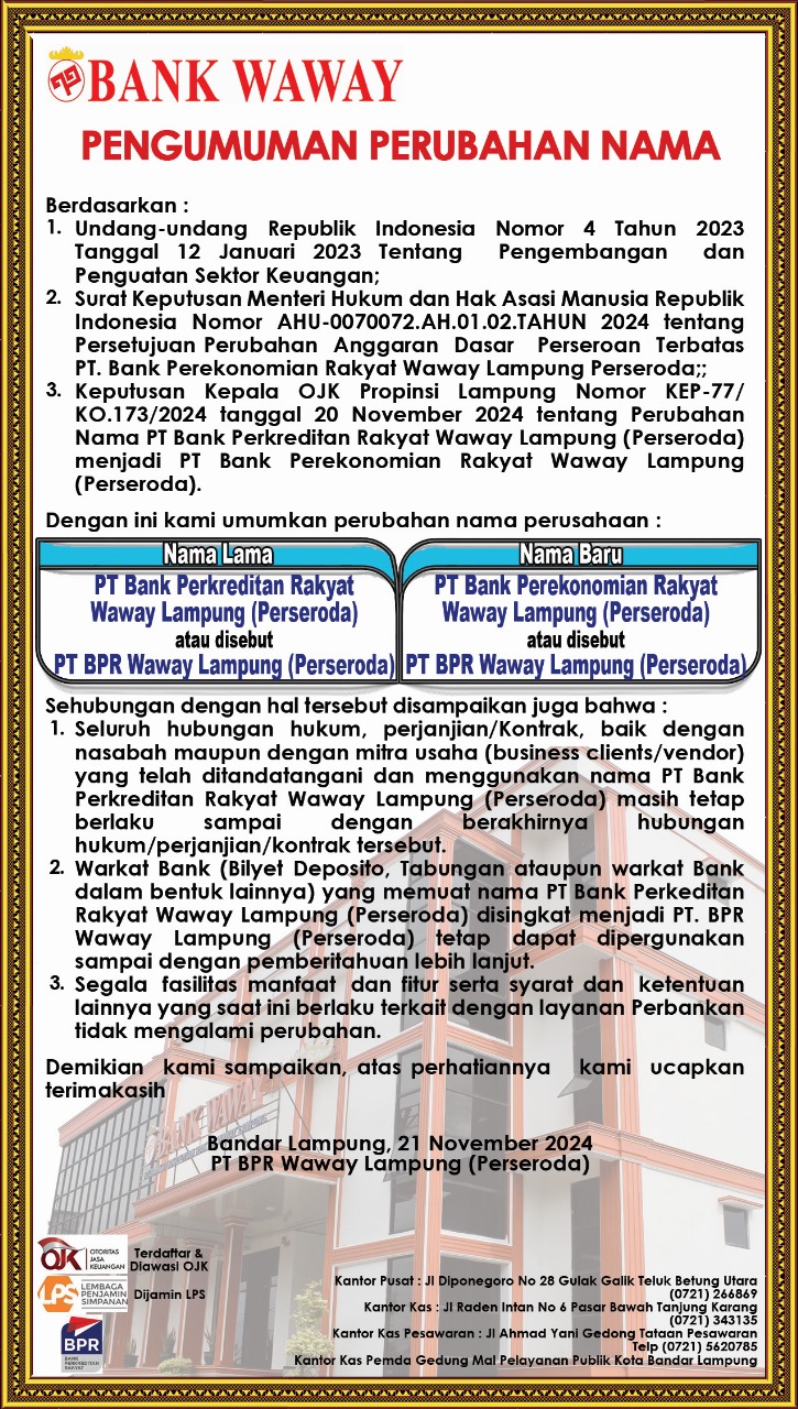 Perubahan Nama